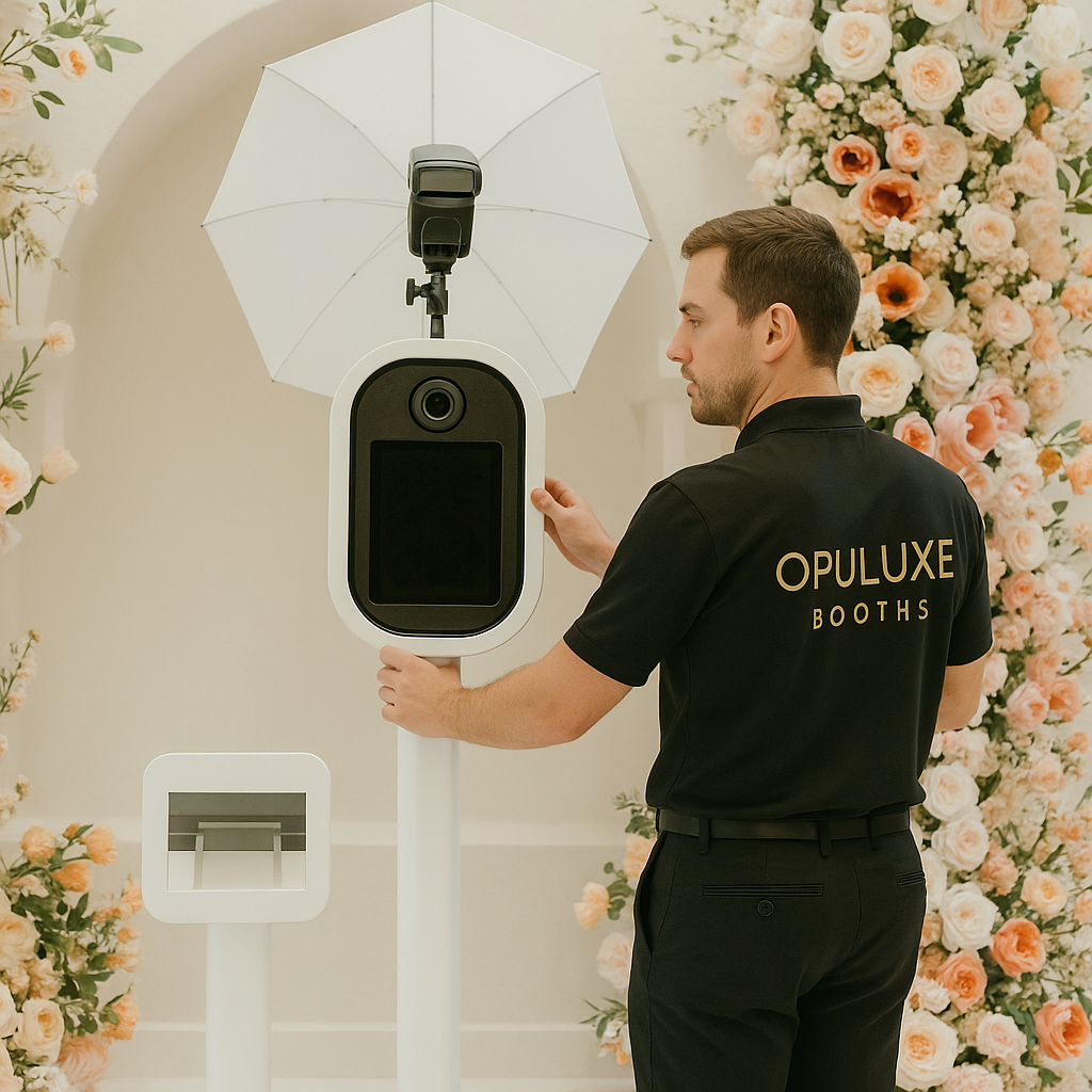Opuluxe Booths staff providing professional setup service
